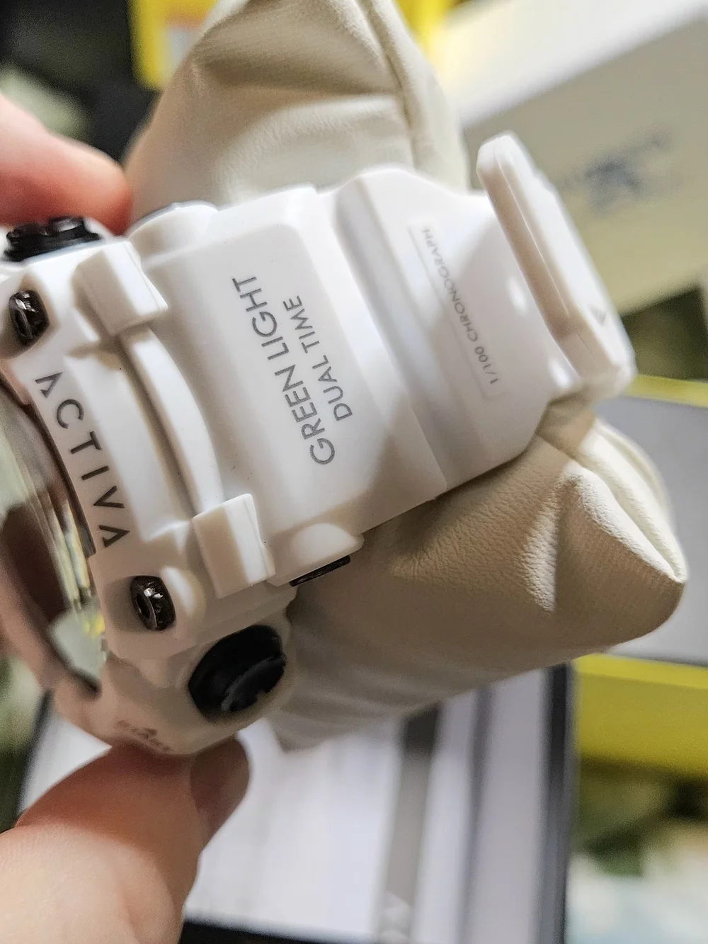 NIB Activa x Invicta Kadron Digital Men's Sport Watch - White 53mm
